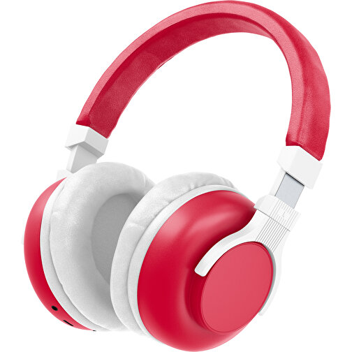 Bluetooth-ANC-Kopfhörer SilentHarmony Inkl. Individualisierung , dunkelrot / weiß, Kunststoff, 20,00cm x 10,00cm x 17,00cm (Länge x Höhe x Breite), Bild 1