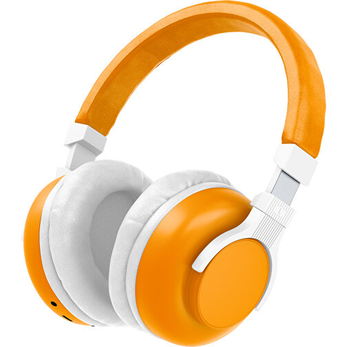Bluetooth-ANC-Kopfhörer SilentHarmony Inkl. Individualisierung , gelborange / weiß, Kunststoff, 20,00cm x 10,00cm x 17,00cm (Länge x Höhe x Breite), Bild 1