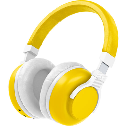 Bluetooth-ANC-Kopfhörer SilentHarmony Inkl. Individualisierung , goldgelb / weiß, Kunststoff, 20,00cm x 10,00cm x 17,00cm (Länge x Höhe x Breite), Bild 1