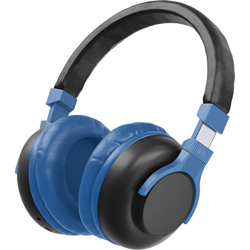 Bluetooth-ANC-Kopfhörer SilentHarmony Inkl. Individualisierung , schwarz / dunkelblau, Kunststoff, 20,00cm x 10,00cm x 17,00cm (Länge x Höhe x Breite), Bild 1