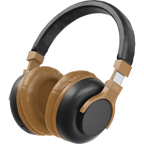 Bluetooth-ANC-Kopfhörer SilentHarmony Inkl. Individualisierung , schwarz / erdbraun, Kunststoff, 20,00cm x 10,00cm x 17,00cm (Länge x Höhe x Breite), Bild 1