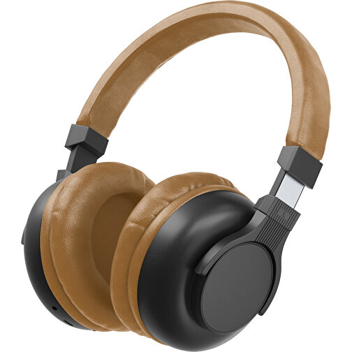 Bluetooth-ANC-Kopfhörer SilentHarmony Inkl. Individualisierung , schwarz / erdbraun, Kunststoff, 20,00cm x 10,00cm x 17,00cm (Länge x Höhe x Breite), Bild 1