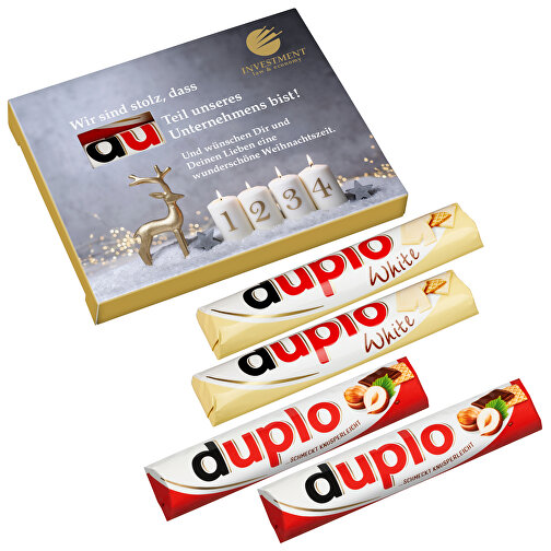 4-pakning Advents-Duplo med 2 x Duplo classic + 2 x Duplo hvit, Bilde 1