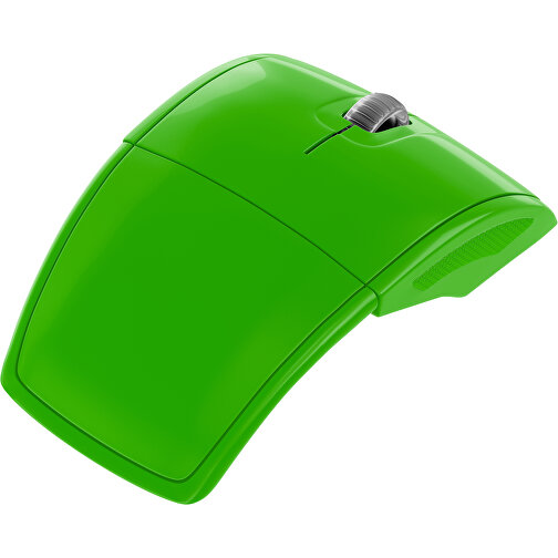 Klappmaus MaxFold , grasgrün, Kunststoff, 11,30cm x 2,50cm x 5,80cm (Länge x Höhe x Breite), Bild 1