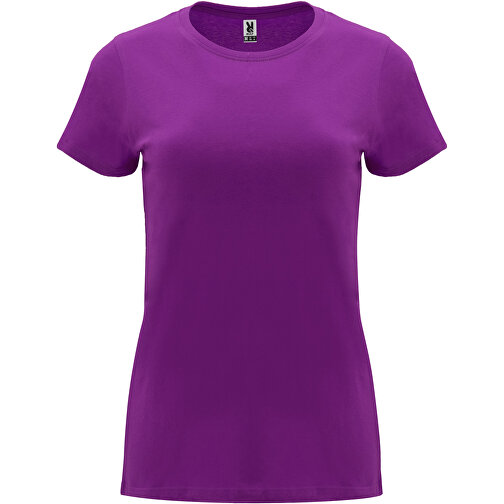 Capri T-Shirt Für Damen , lila, Single jersey Strick 100% Baumwolle, 170 g/m2, S, , Bild 1