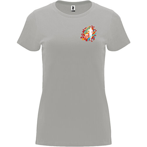 Capri T-Shirt Für Damen , opal, Single jersey Strick 100% Baumwolle, 170 g/m2, S, , Bild 2