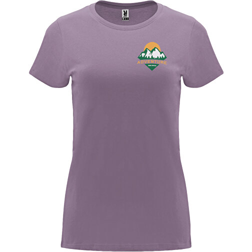 Capri T-Shirt Für Damen , flieder, Single jersey Strick 100% Baumwolle, 170 g/m2, XL, , Bild 2