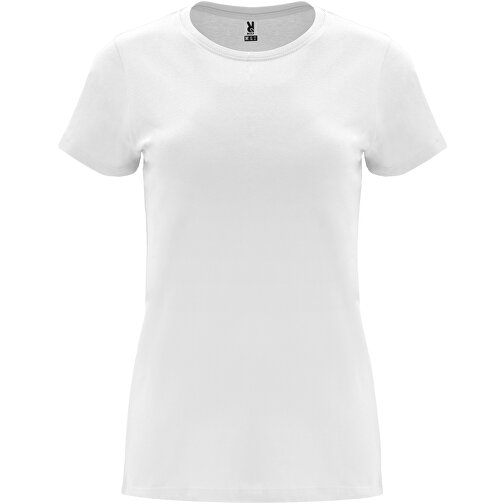 Capri T-Shirt Für Damen , weiß, Single jersey Strick 100% Baumwolle, 170 g/m2, L, , Bild 1