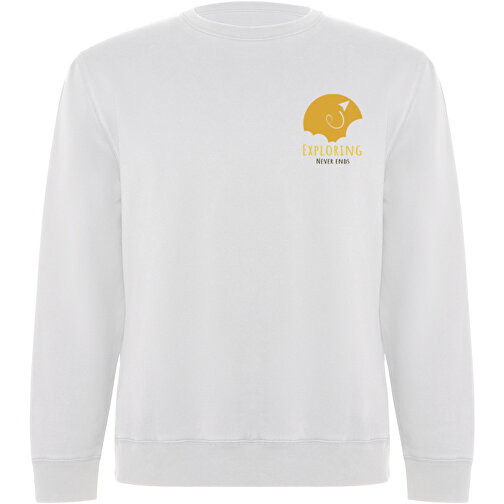 Batian Sweatshirt Mit Rundhalsausschnitt Unisex , weiß, Strick 60% Bio Baumwolle, 40% Recyceltes Polyester, 300 g/m2, 3XL, , Bild 2