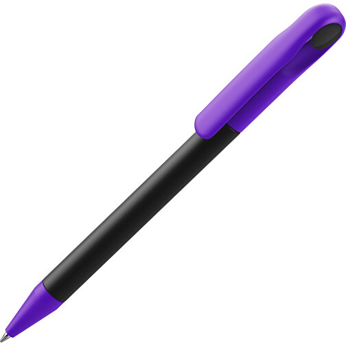 Prodir DS1 TMM Twist Kugelschreiber , Prodir, schwarz / violet, Kunststoff, 14,10cm x 1,40cm (Länge x Breite), Bild 1