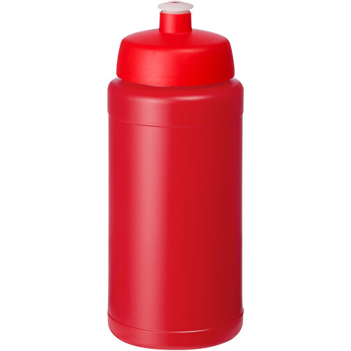 Baseline Recycelte Sportflasche, 500 Ml , Green Concept, rot, Recycelter HDPE Kunststoff, 18,50cm (Höhe), Bild 1
