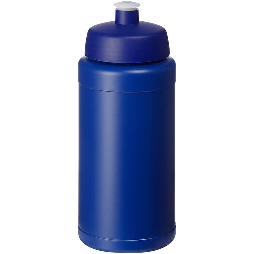 Baseline Recycelte Sportflasche, 500 Ml , Green Concept, blau, Recycelter HDPE Kunststoff, 18,50cm (Höhe), Bild 1