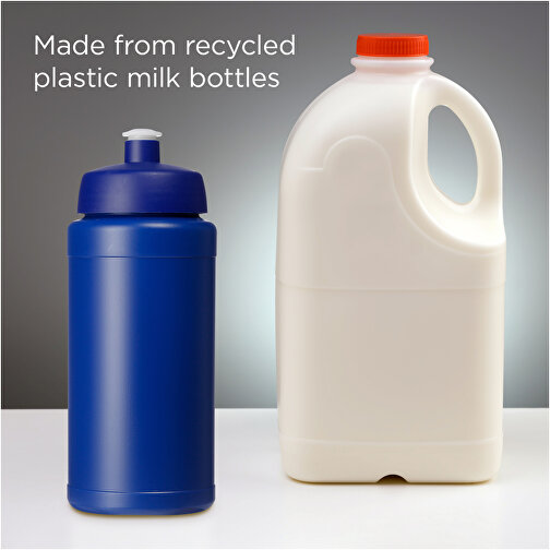 Baseline Recycelte Sportflasche, 500 Ml , Green Concept, blau, Recycelter HDPE Kunststoff, 18,50cm (Höhe), Bild 4