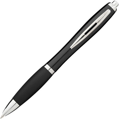 Nash Kugelschreiber Mit Farbigem Schaft Und Griff , schwarz, ABS Kunststoff, 14,00cm (Länge), Bild 1