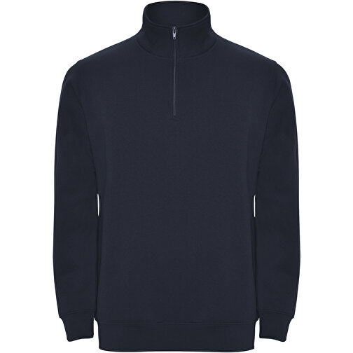 Aneto Pullover Mit Viertelreißverschluss , navy blue, Strick 50% Baumwolle, 50% Polyester, 280 g/m2, M, , Bild 1