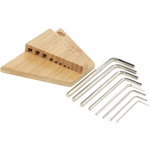 Trousse à outils Allen en bambou à clé hexagonale, Image 6