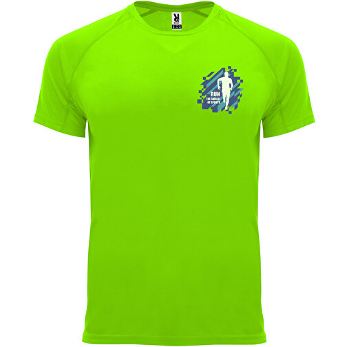 Bahrain Sport T-Shirt Für Herren , fluor green, Interlock Strick 100% Polyester, 135 g/m2, 2XL, , Bild 2