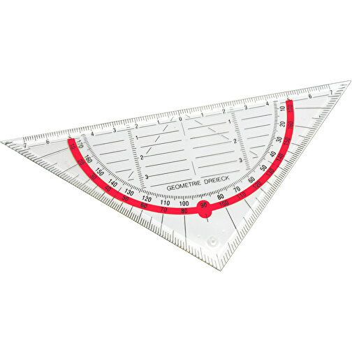 Geo-Dreieck , glasklar, rot, PS, , Bild 2