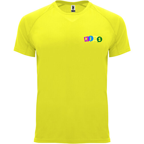 Bahrain Sport T-Shirt Für Kinder , fluor yellow, Interlock Strick 100% Polyester, 135 g/m2, 4, , Bild 2