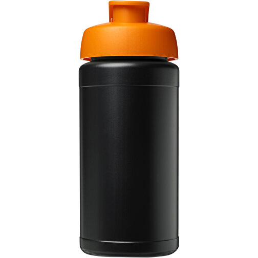 Baseline 500 Ml Recycelte Sportflasche Mit Klappdeckel , orange, 85% Recycelter HDPE Kunststoff, 15% PP Kunststoff, 18,50cm (Höhe), Bild 3