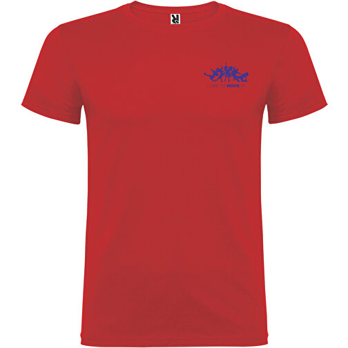 Beagle T-Shirt Für Herren , rot, Single jersey Strick 100% Baumwolle, 155 g/m2, M, , Bild 2