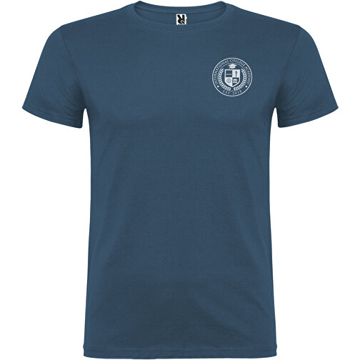 Beagle T-Shirt Für Herren , moonlight blue, Single jersey Strick 100% Baumwolle, 155 g/m2, M, , Bild 2