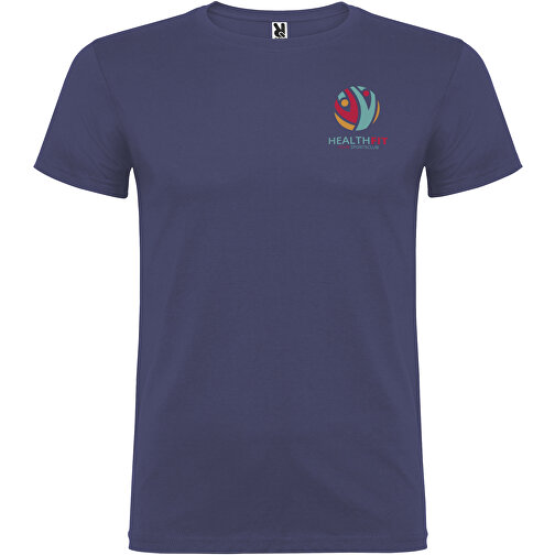 Beagle T-Shirt Für Herren , blue denim, Single jersey Strick 100% Baumwolle, 155 g/m2, 3XL, , Bild 2