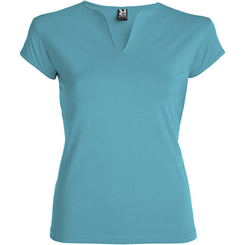 Belice T-Shirt Für Damen , türkis, Single jersey Strick 94% Baumwolle, 6% Elastan, 200 g/m2, XL, , Bild 1