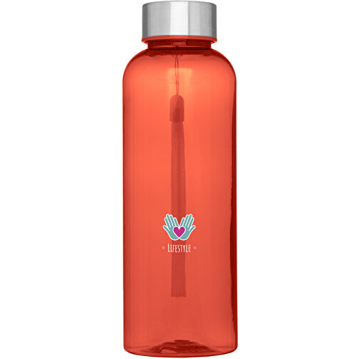 Bodhi 500 Ml Sportflasche Aus RPET , transparent rot, Recycelter PET Kunststoff, Recycled stainless steel, 6,50cm x 20,00cm x 6,50cm (Länge x Höhe x Breite), Bild 2