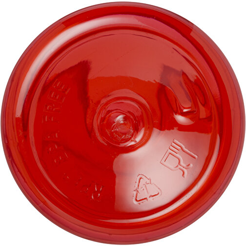Bodhi 500 Ml Sportflasche Aus RPET , transparent rot, Recycelter PET Kunststoff, Recycled stainless steel, 6,50cm x 20,00cm x 6,50cm (Länge x Höhe x Breite), Bild 5