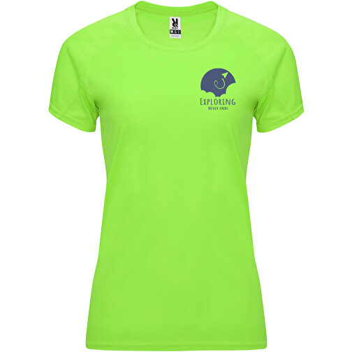 Bahrain Sport T-Shirt Für Damen , fluor green, Interlock Strick 100% Polyester, 135 g/m2, XL, , Bild 2