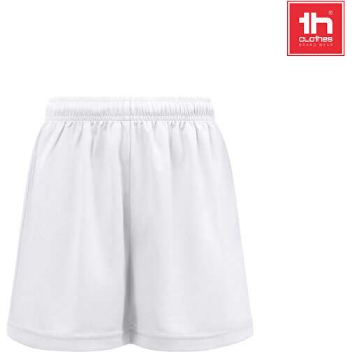 THC MATCH KIDS WH. Sport-Shorts Für Kinder , weiß, Recyceltes Polyester, 4, , Bild 4