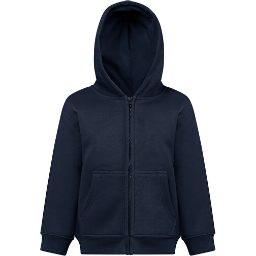 THC AMSTERDAM KIDS. Kinderjacken , dunkelblau, Amerikanisches Fleece, recyceltes Polyester, 8, , Bild 4