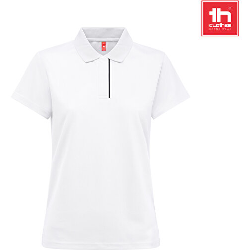 THC DYNAMIC WOMEN WH. Technisches Poloshirt Für Damen , weiss, Recycletes Polyester, XL, , Bild 4