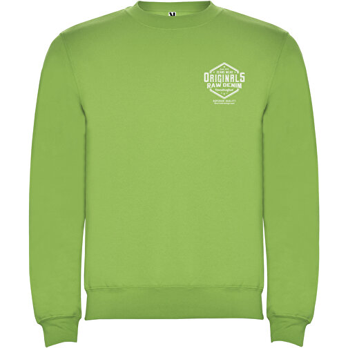 Clasica Sweatshirt Mit Rundhalsausschnitt Unisex , oasis green, Strick 50% Baumwolle, 50% Polyester, 280 g/m2, 3XL, , Bild 2