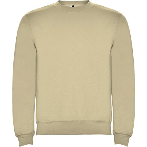 Clasica Sweatshirt Mit Rundhalsausschnitt Unisex , sand meliert, Strick 50% Baumwolle, 50% Polyester, 280 g/m2, S, , Bild 1