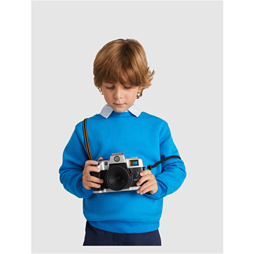 Clasica Sweatshirt Mit Rundhalsausschnitt Für Kinder , marl grey, Strick 50% Baumwolle, 50% Polyester, 280 g/m2, 9/10, , Bild 4