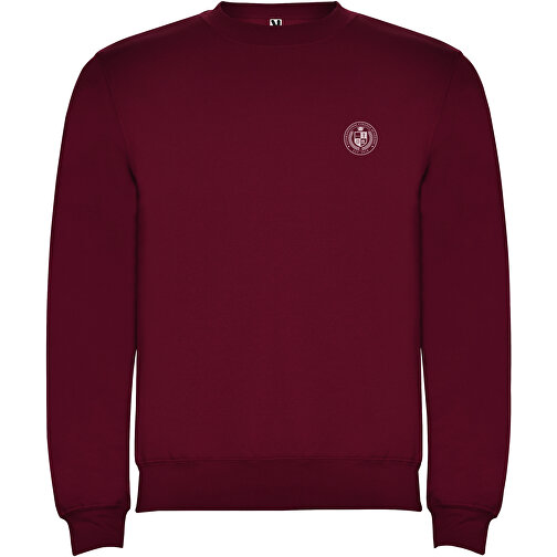 Clasica Sweatshirt Mit Rundhalsausschnitt Für Kinder , garnet, Strick 50% Baumwolle, 50% Polyester, 280 g/m2, 11/12, , Bild 2