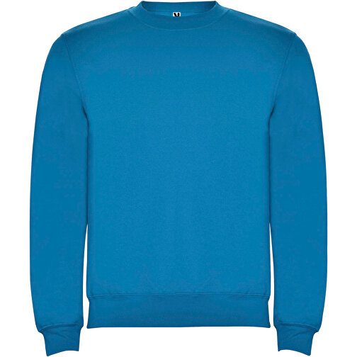 Clasica Sweatshirt Mit Rundhalsausschnitt Für Kinder , ozeanblau, Strick 50% Baumwolle, 50% Polyester, 280 g/m2, 9/10, , Bild 1