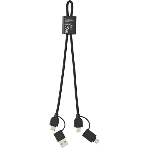 Connect kabel do szybkiego ładowania 6-w-1 o mocy 45 W z aluminium pochodzącego z recyklingu z cer, Obraz 5