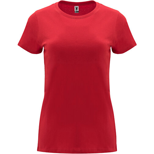 Capri T-Shirt Für Damen , rot, Single jersey Strick 100% Baumwolle, 170 g/m2, M, , Bild 1