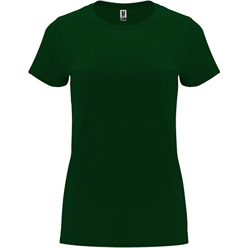 Capri T-Shirt Für Damen , dunkelgrün, Single jersey Strick 100% Baumwolle, 170 g/m2, S, , Bild 1