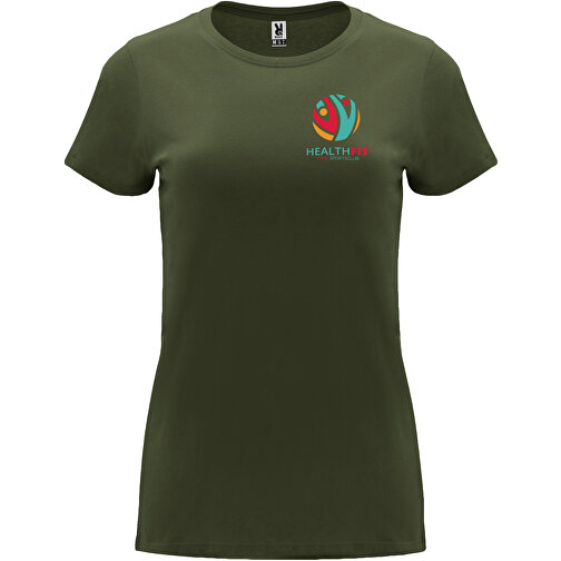 Capri T-Shirt Für Damen , Venture Green, Single jersey Strick 100% Baumwolle, 170 g/m2, 3XL, , Bild 2