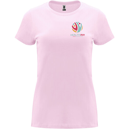 Capri T-Shirt Für Damen , hellrosa, Single jersey Strick 100% Baumwolle, 170 g/m2, L, , Bild 2
