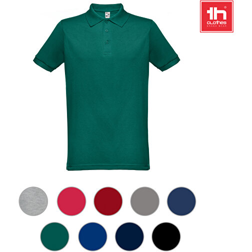 THC BERLIN. Kurzarm-Poloshirt Für Herren , dunkelblau, Baumwolle und Polyester, XS, , Bild 4