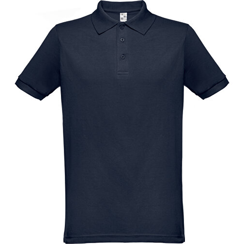 THC BERLIN. Kurzarm-Poloshirt Für Herren , blau, Baumwolle und Polyester, XL, 75,50cm x 58,00cm (Länge x Breite), Bild 1