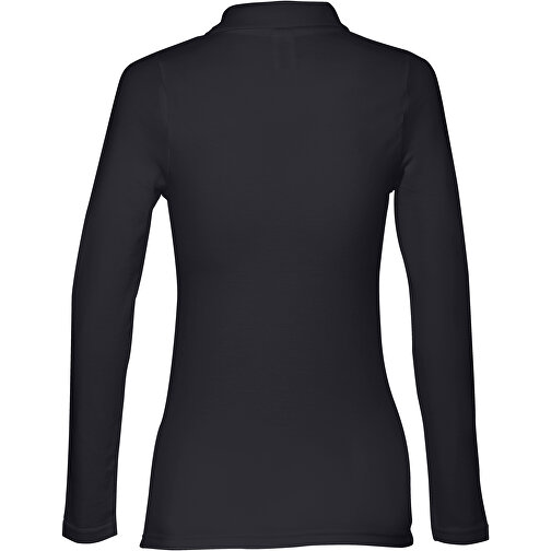 THC BERN WOMEN. Damen Langarm-Poloshirt , nachtblau, 100% Baumwolle, XL, 68,00cm x 49,00cm (Länge x Breite), Bild 2