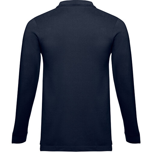 THC BERN. Langarm-Poloshirt Für Herren Aus Kardierter Baumwolle , blau, 100% Baumwolle, XL, 73,00cm x 58,00cm (Länge x Breite), Bild 2