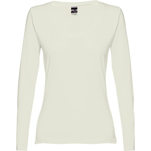 THC BUCHAREST WOMEN. Langärmeliges Tailliertes T-Shirt Für Frauen Aus Baumwolle , pastellgrün, 100% Baumwolle, M, 63,00cm x 44,00cm (Länge x Breite), Bild 1
