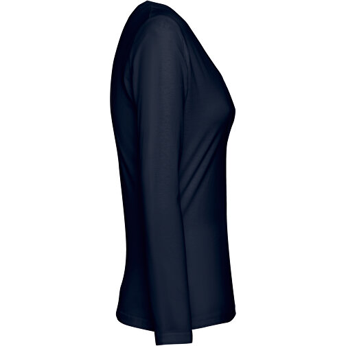THC BUCHAREST WOMEN. Langärmeliges Tailliertes T-Shirt Für Frauen Aus Baumwolle , blau, 100% Baumwolle, XL, 67,00cm x 48,00cm (Länge x Breite), Bild 3